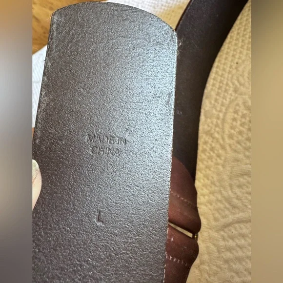 Ralp Lauren leather wide saddle belt - Picture 5 of 12